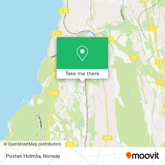 Posten Holmlia map