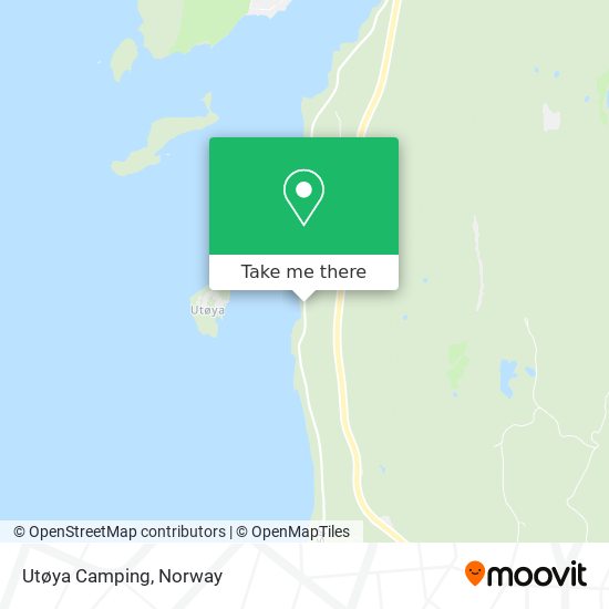 Utøya Camping map