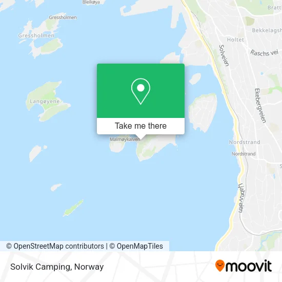Solvik Camping map
