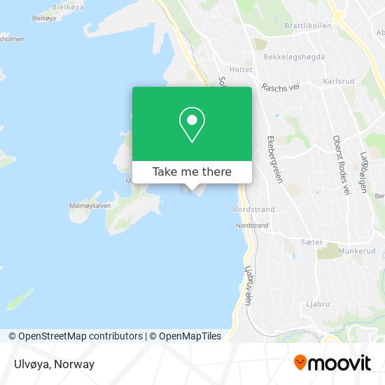 Ulvøya map