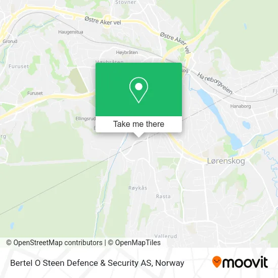 Bertel O Steen Defence & Security AS map