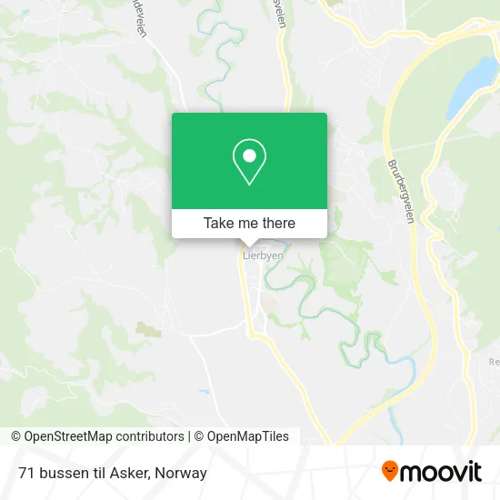 71 bussen til Asker map