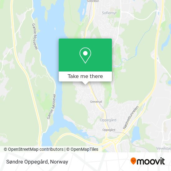 Søndre Oppegård map
