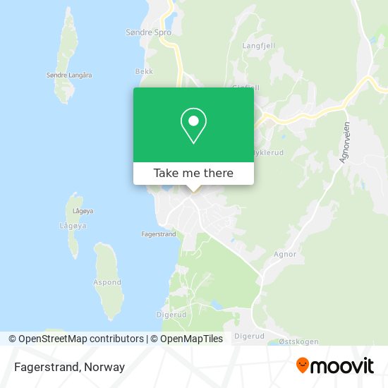 Fagerstrand map