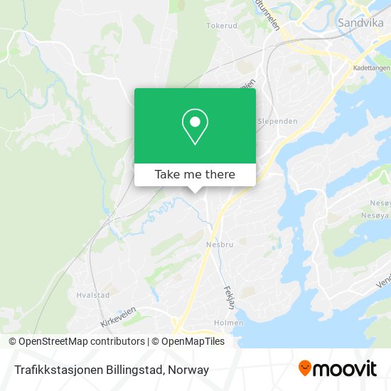 Trafikkstasjonen Billingstad map