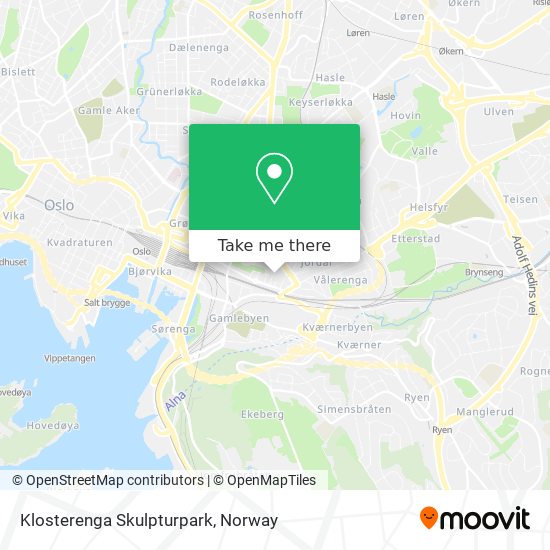 Klosterenga Skulpturpark map