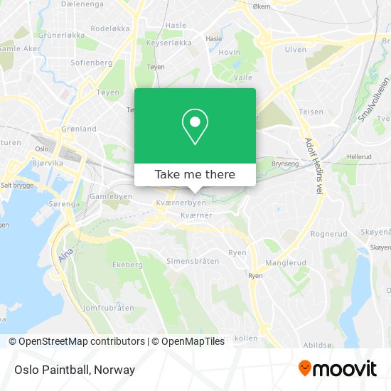 Oslo Paintball map
