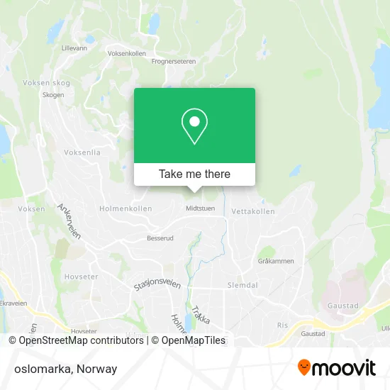 oslomarka map