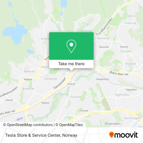 Tesla Store & Service Center map
