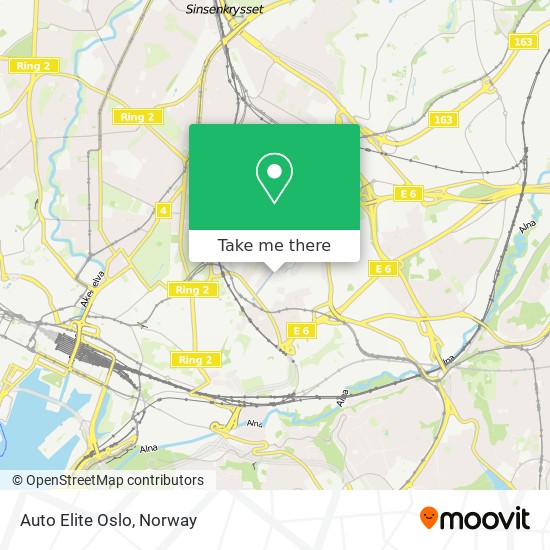 Auto Elite Oslo map