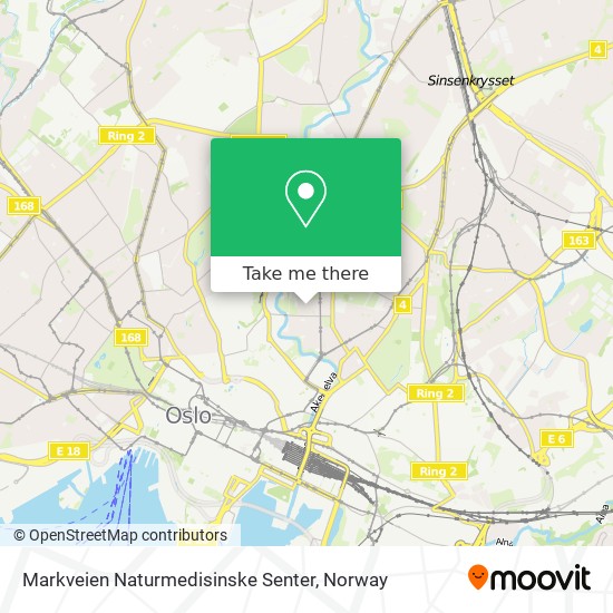 Markveien Naturmedisinske Senter map