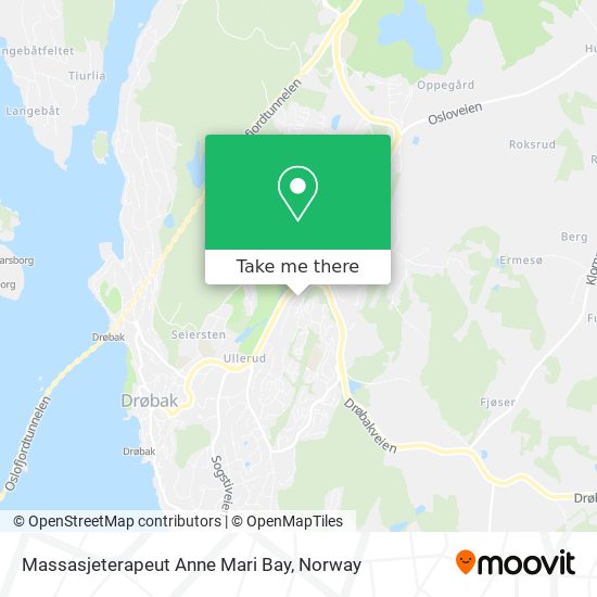 Massasjeterapeut Anne Mari Bay map