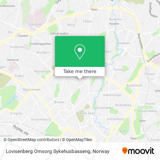 Lovisenberg Omsorg Sykehusbasseng map