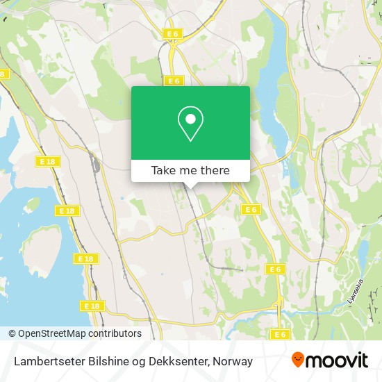 Lambertseter Bilshine og Dekksenter map