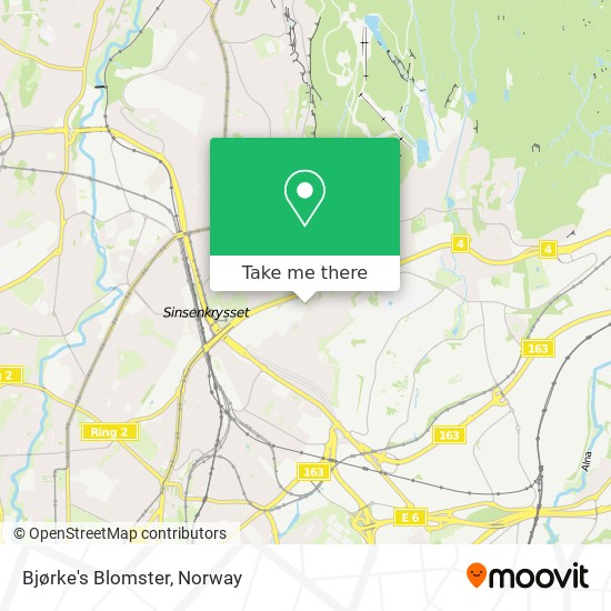 Bjørke's Blomster map