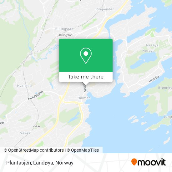 Plantasjen, Landøya map