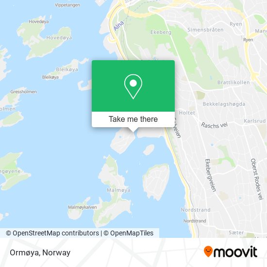 Ormøya map
