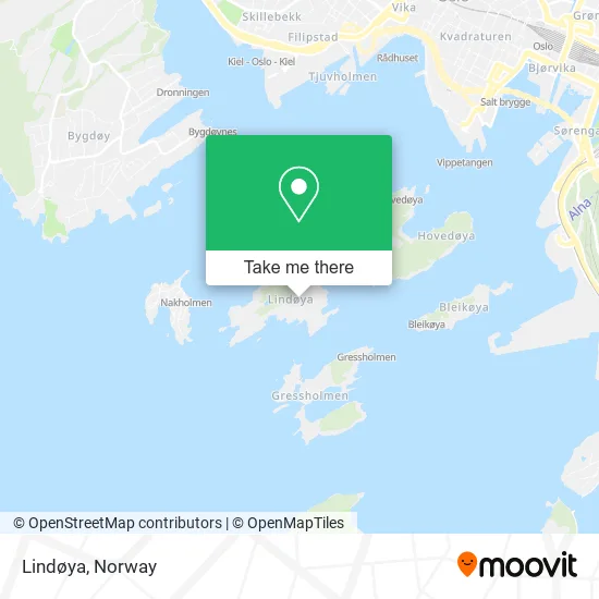 Lindøya map