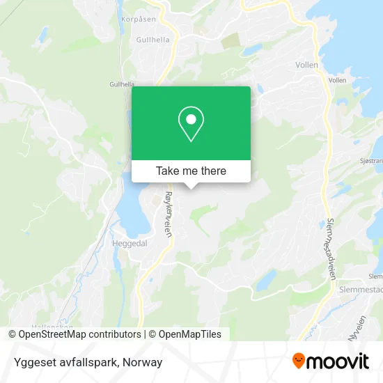 Yggeset avfallspark map