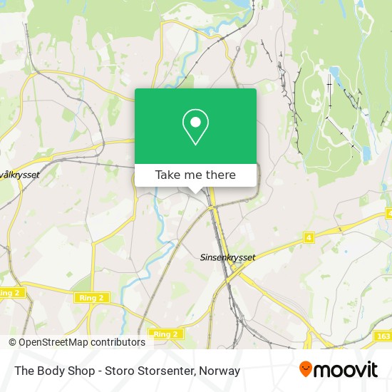 The Body Shop - Storo Storsenter map