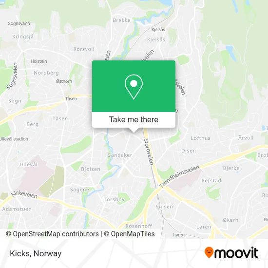 Kicks map