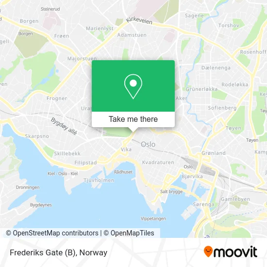 Frederiks Gate (B) map