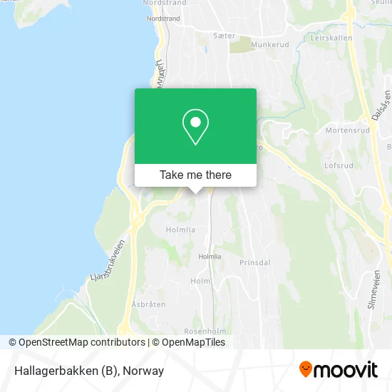 Hallagerbakken (B) map