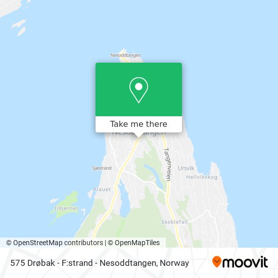 575 Drøbak - F:strand - Nesoddtangen map