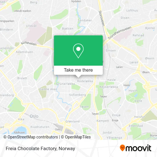 Freia Chocolate Factory map