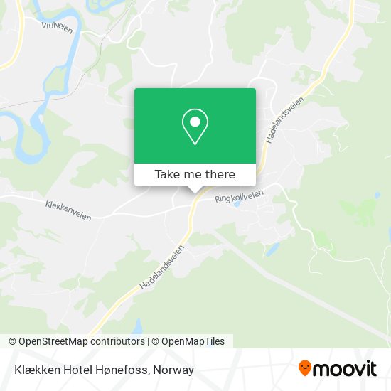 Klækken Hotel Hønefoss map