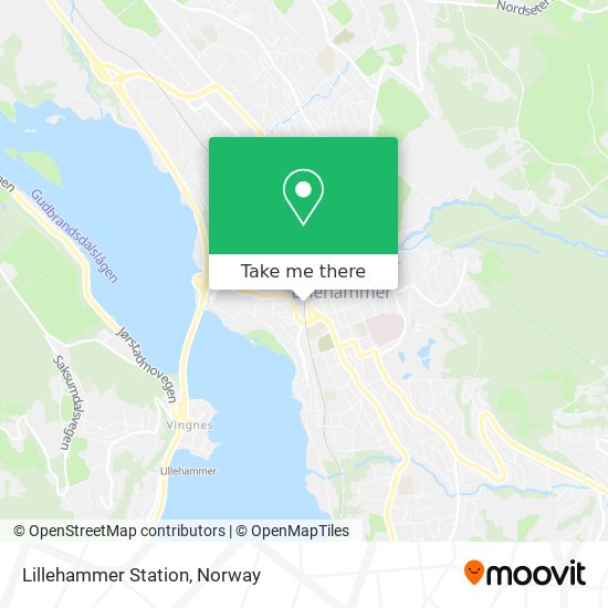 Lillehammer Station map