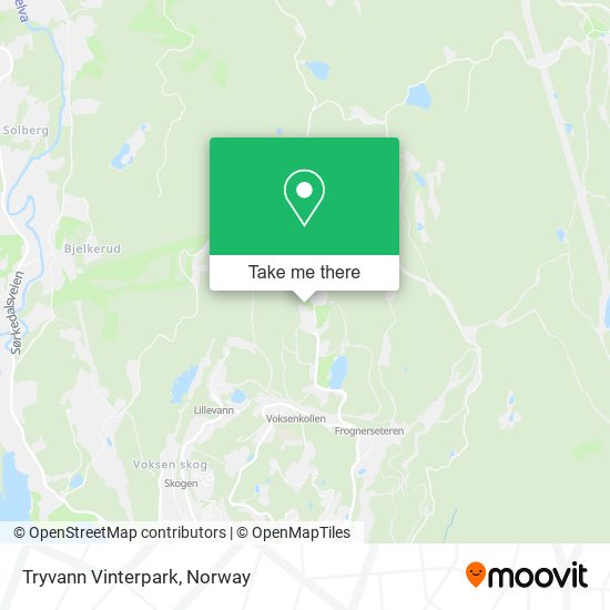 Tryvann Vinterpark map