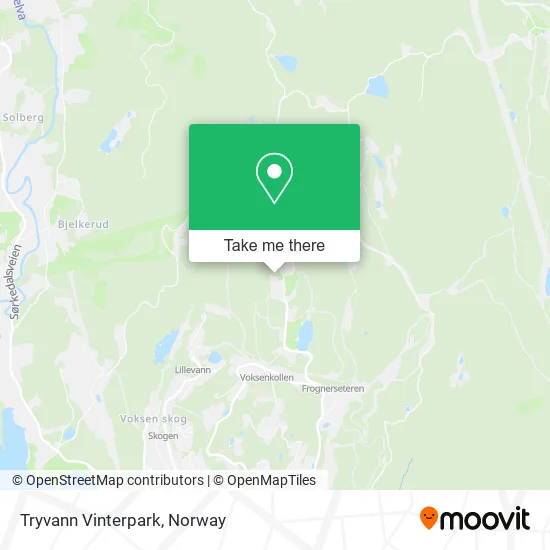 Tryvann Vinterpark map