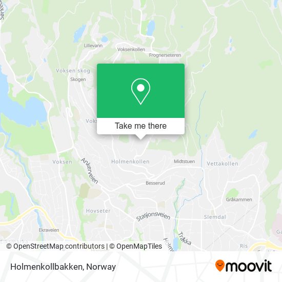 Holmenkollbakken map