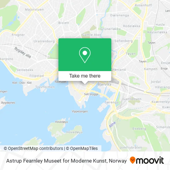 Astrup Fearnley Museet for Moderne Kunst map