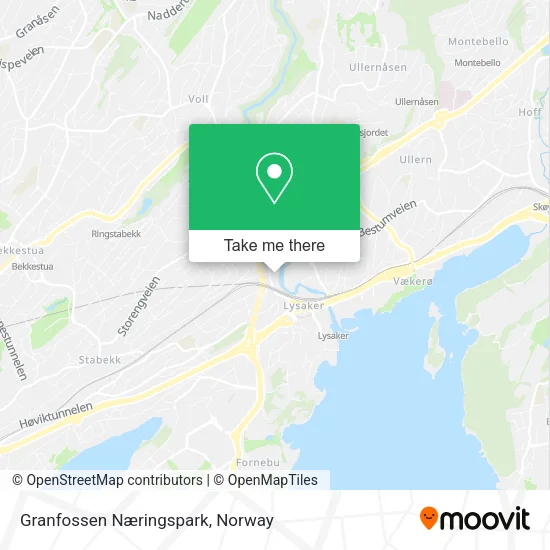 Granfossen Næringspark map