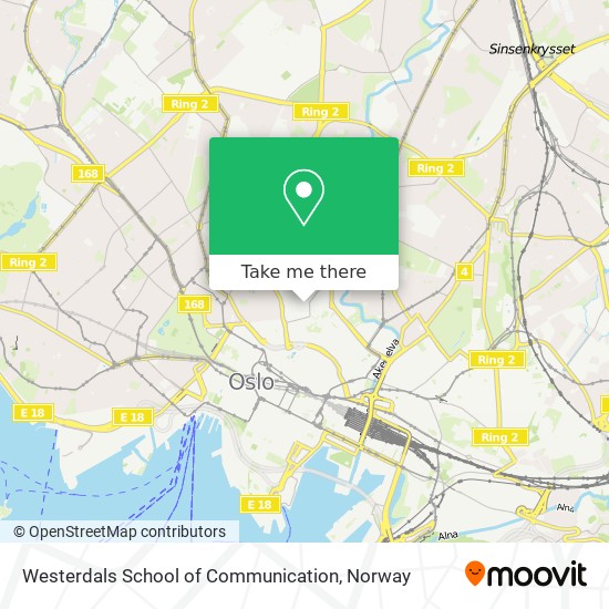 Westerdals School of Communication map