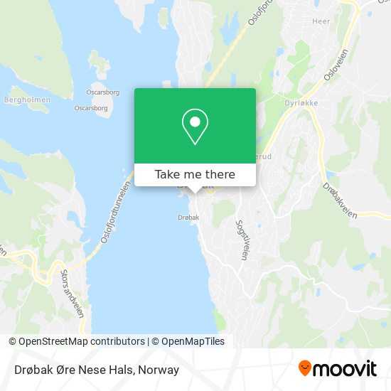 Drøbak Øre Nese Hals map