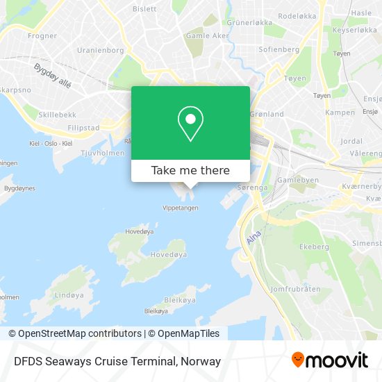 DFDS Seaways Cruise Terminal map