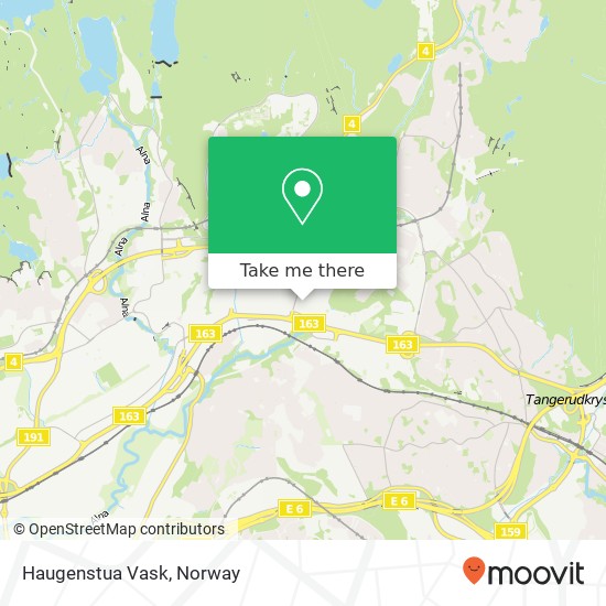 Haugenstua Vask map