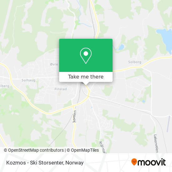 Kozmos - Ski Storsenter map