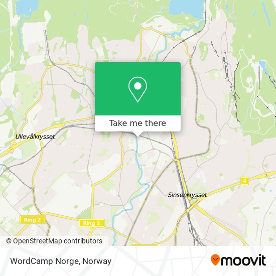 WordCamp Norge map
