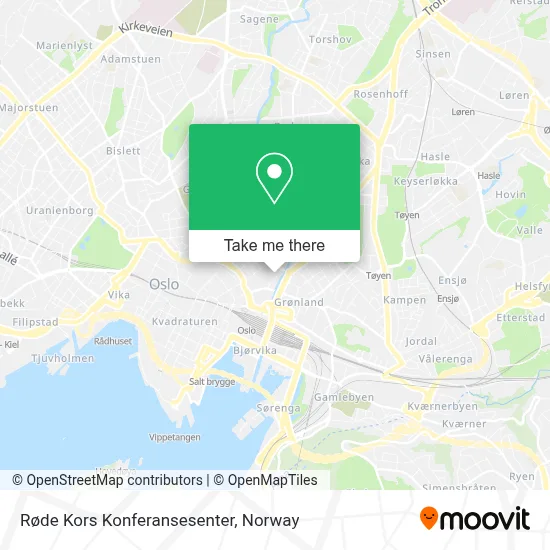 Røde Kors Konferansesenter map
