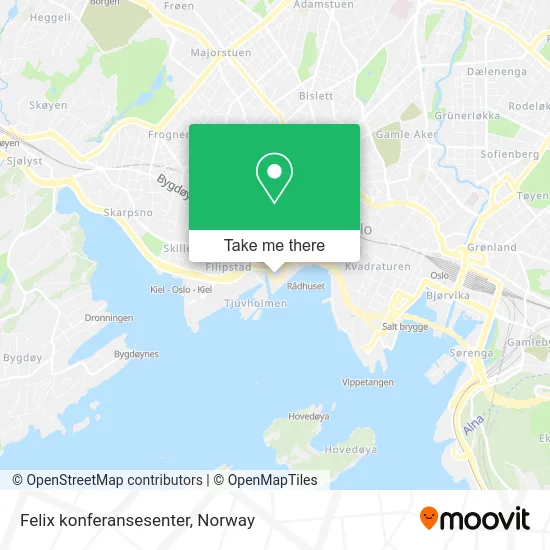 Felix konferansesenter map