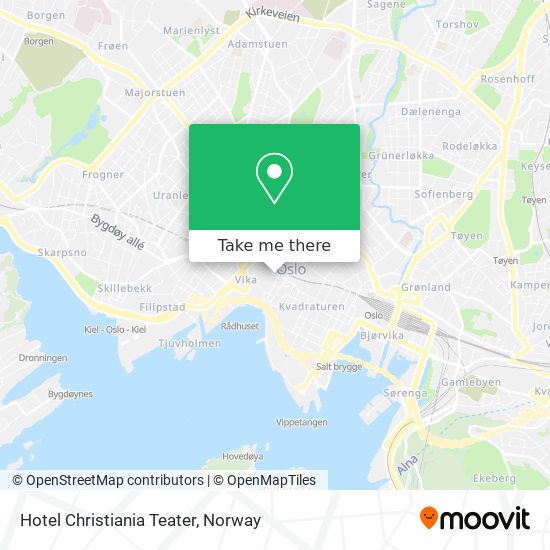 Hotel Christiania Teater map