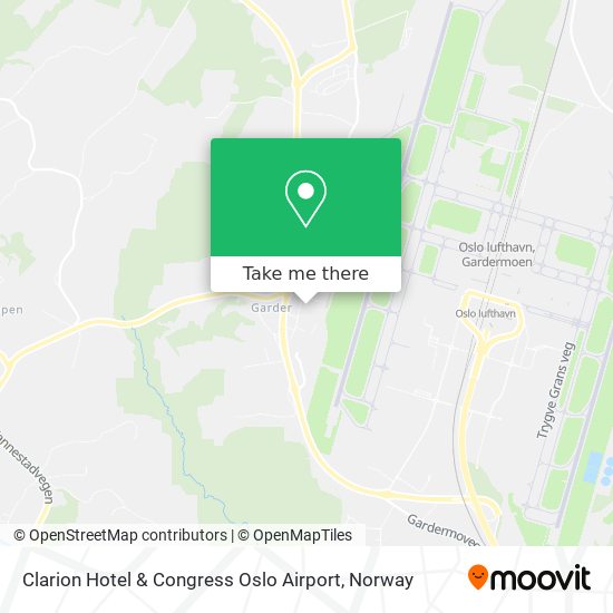 Clarion Hotel & Congress Oslo Airport map