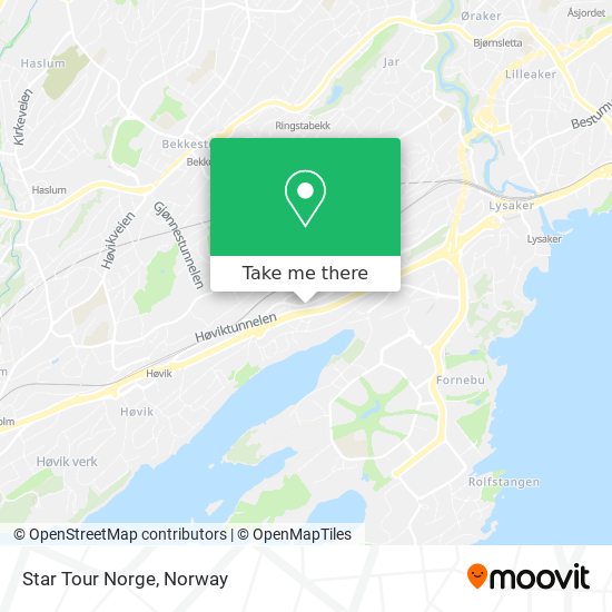 Star Tour Norge map