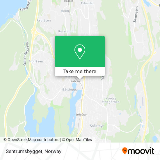 Sentrumsbygget map