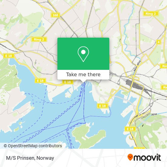 M/S Prinsen map