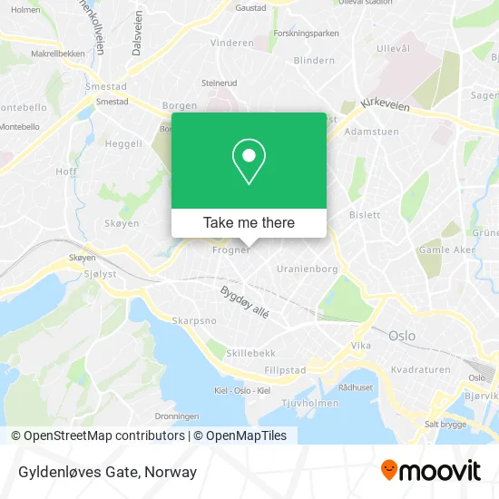 Gyldenløves Gate map